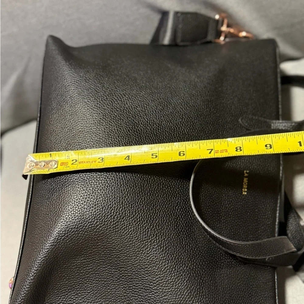 Black La Morsa Diaper Bag w/changing Pad NWOTs